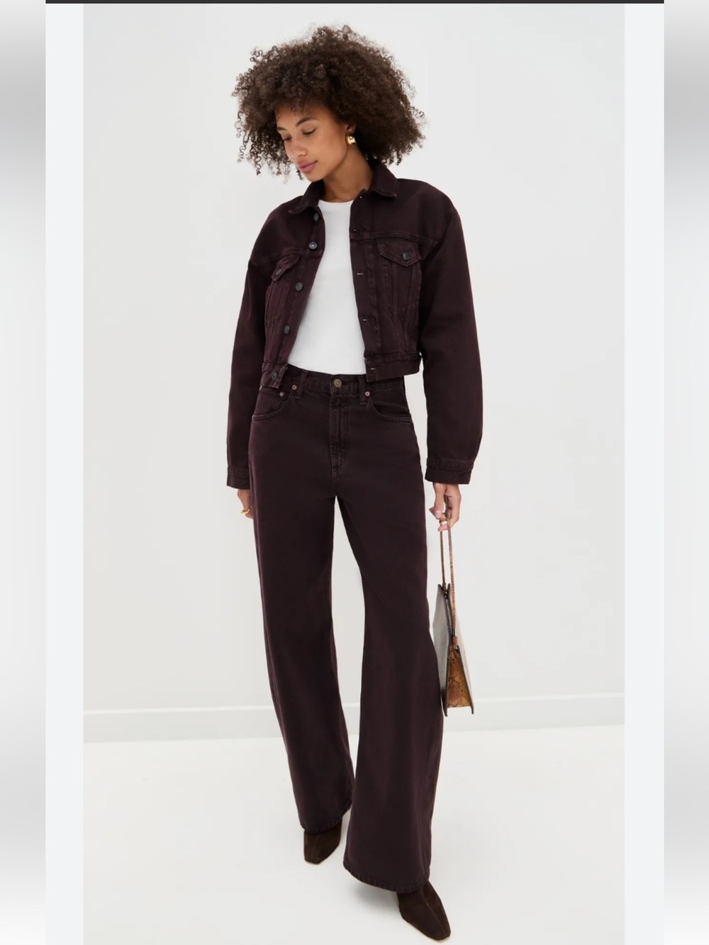 AGOLDE Radley Sloe Berry jacket